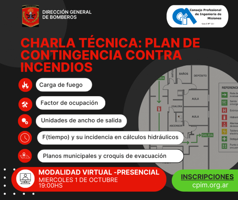 Charla técnica: Plan de contingencia contra incendios