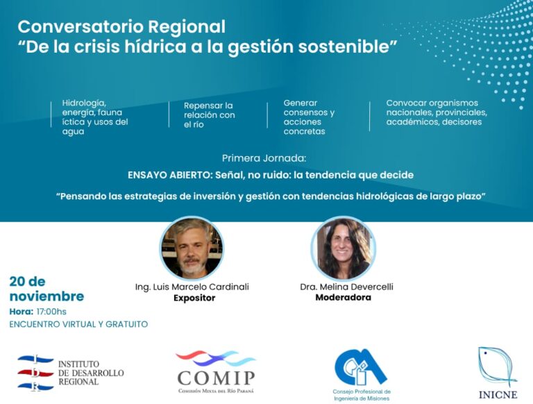 Conversatorio Regional”De la crisis hídrica a la gestión sostenible”