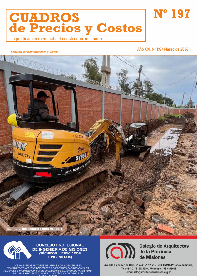 Revista CUADROS DE PRECIOS Y COSTOS N°197 –  MARZO 2026