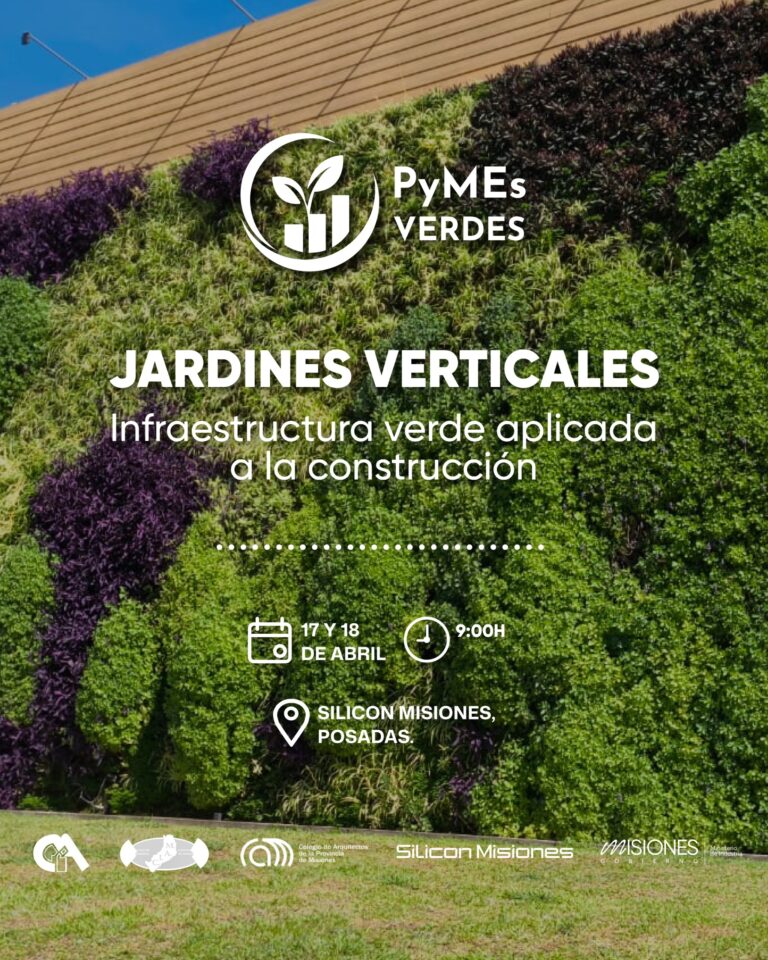 Curso Intensivo: Diseño e Instalación de Jardines Verticales – Infraestructura Verde Aplicada a la Construcción -Bonificación para matrículado