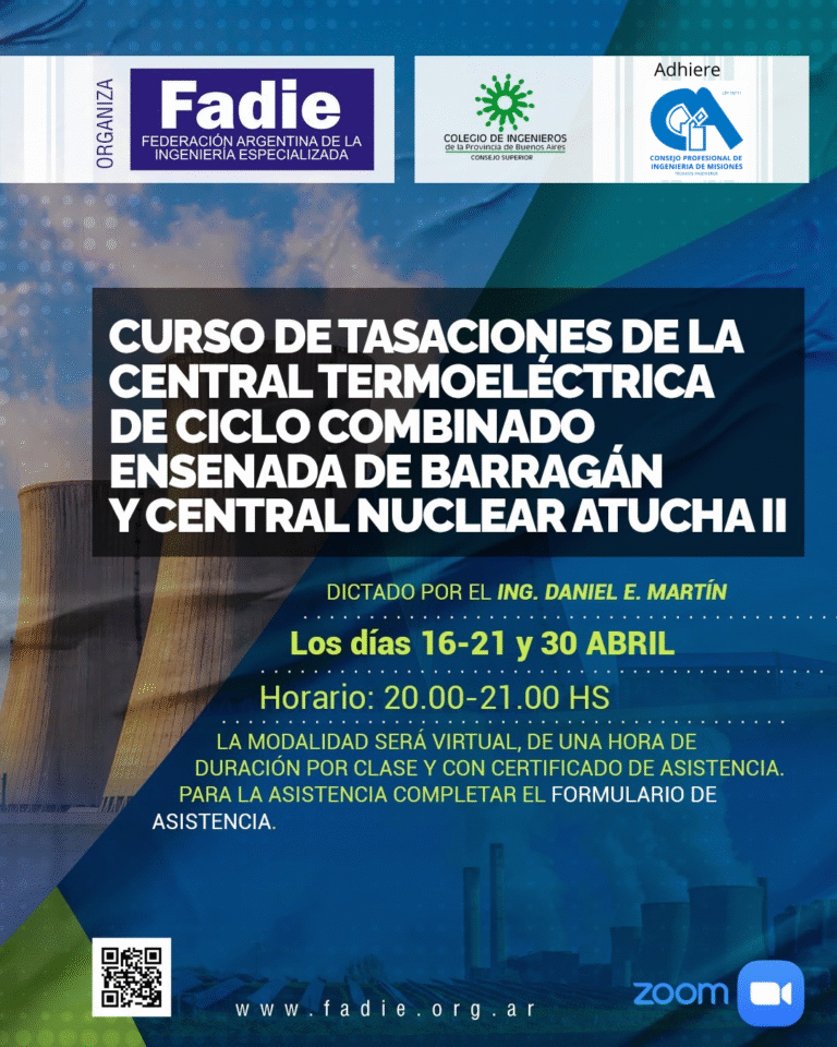 Curso de Tasaciones – Centrales Ensenada de Barragán y Atucha II – FADIE