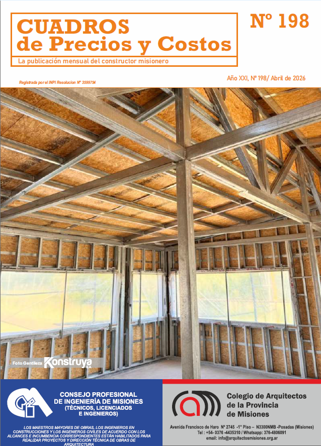 Revista CUADROS DE PRECIOS Y COSTOS N°198 –  ABRIL 2026