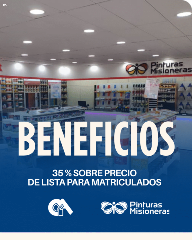 El CPIM firmó un convenio con Pinturas Misioneras para brindar importantes beneficios a sus matriculados